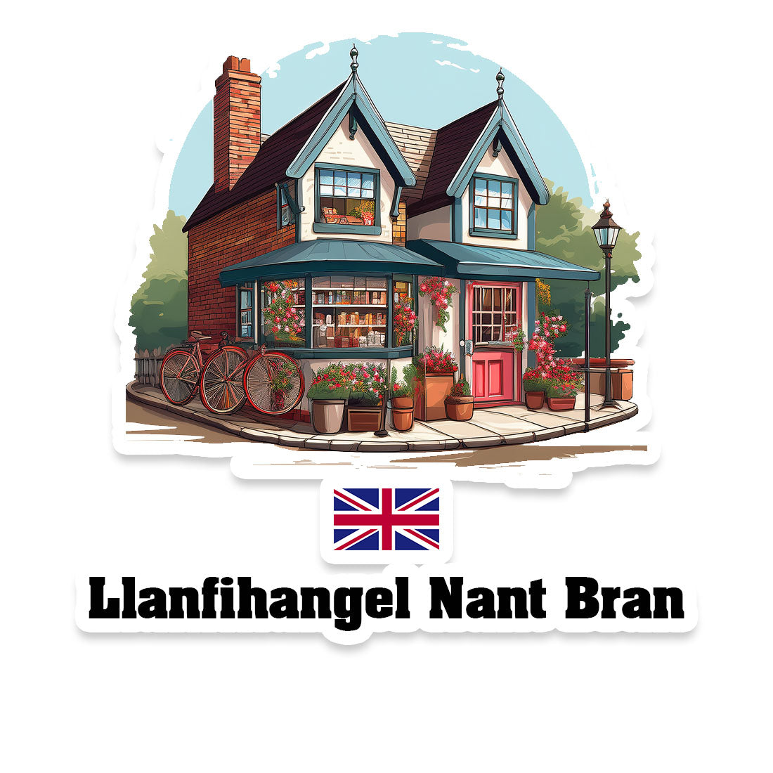 Llanfihangel Nant Bran Sticker