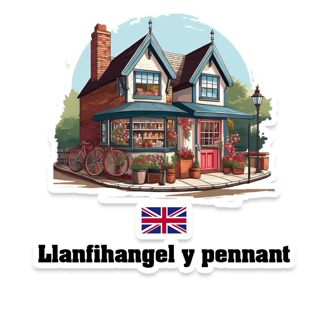 Llanfihangel y pennant Sticker