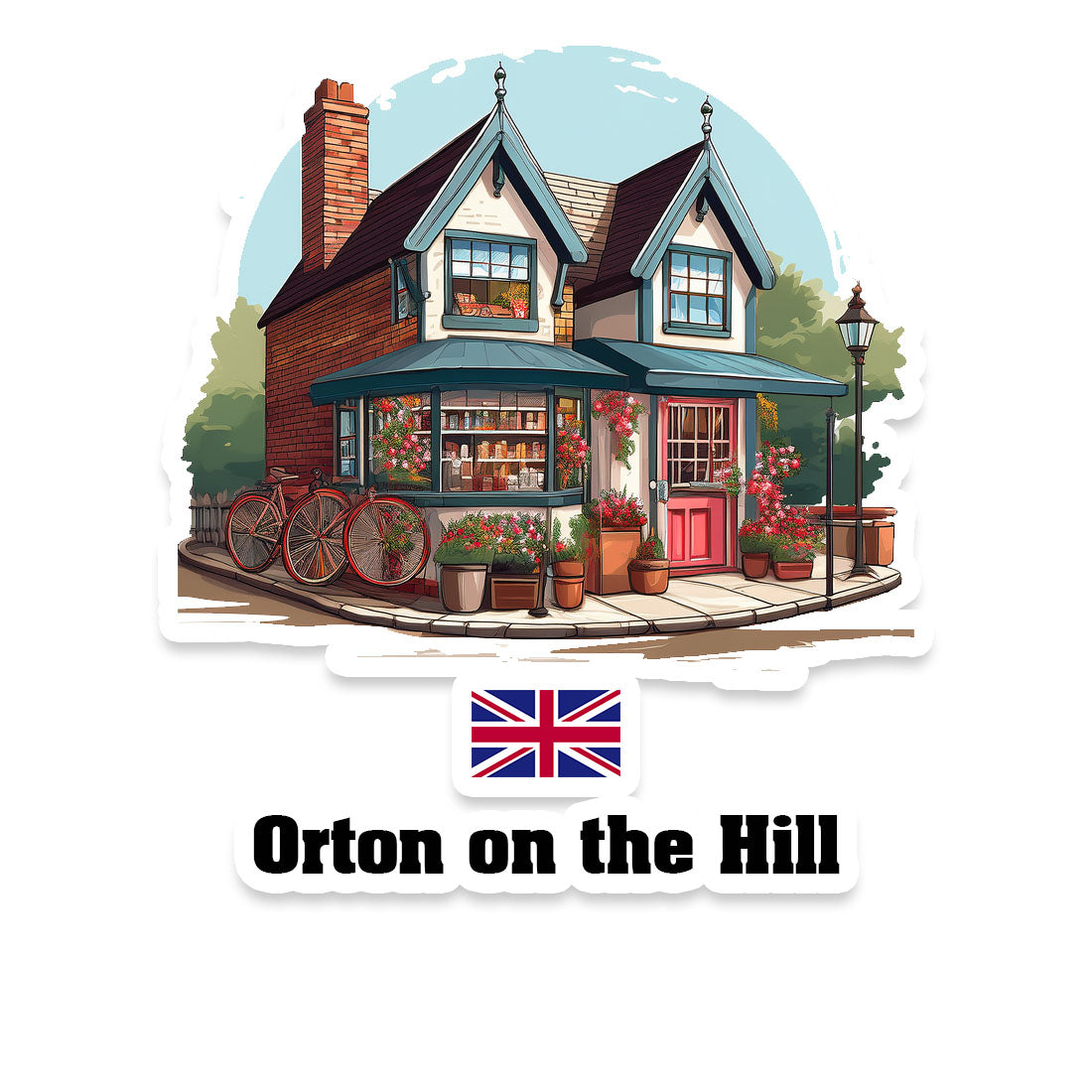 Orton on the Hill Fridge Magnet