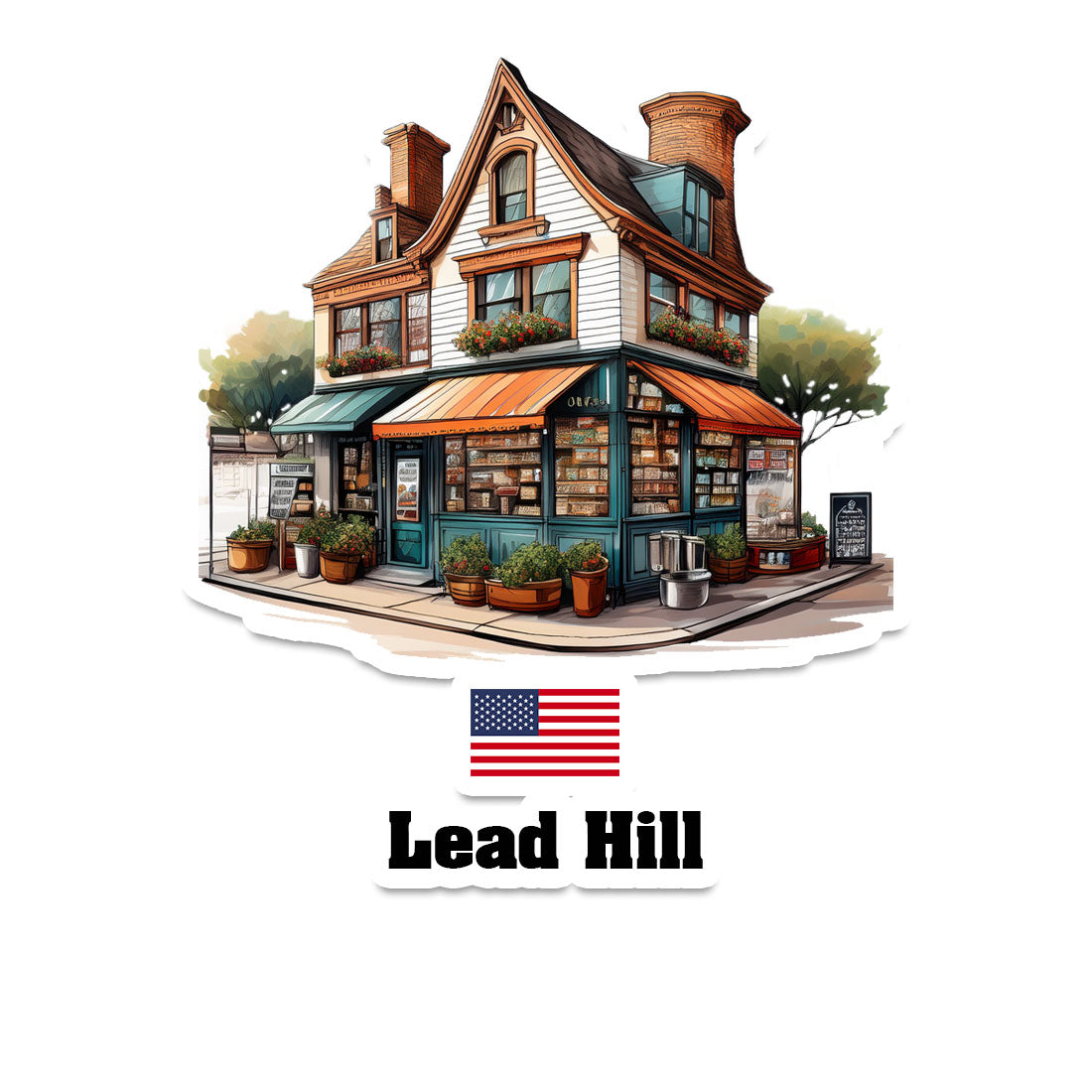 Lead Hill Fridge Magnet
