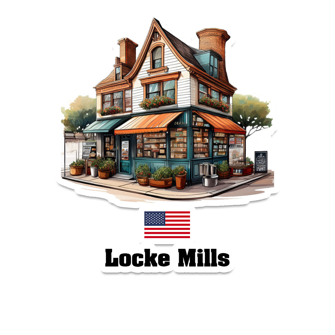 Locke Mills Sticker