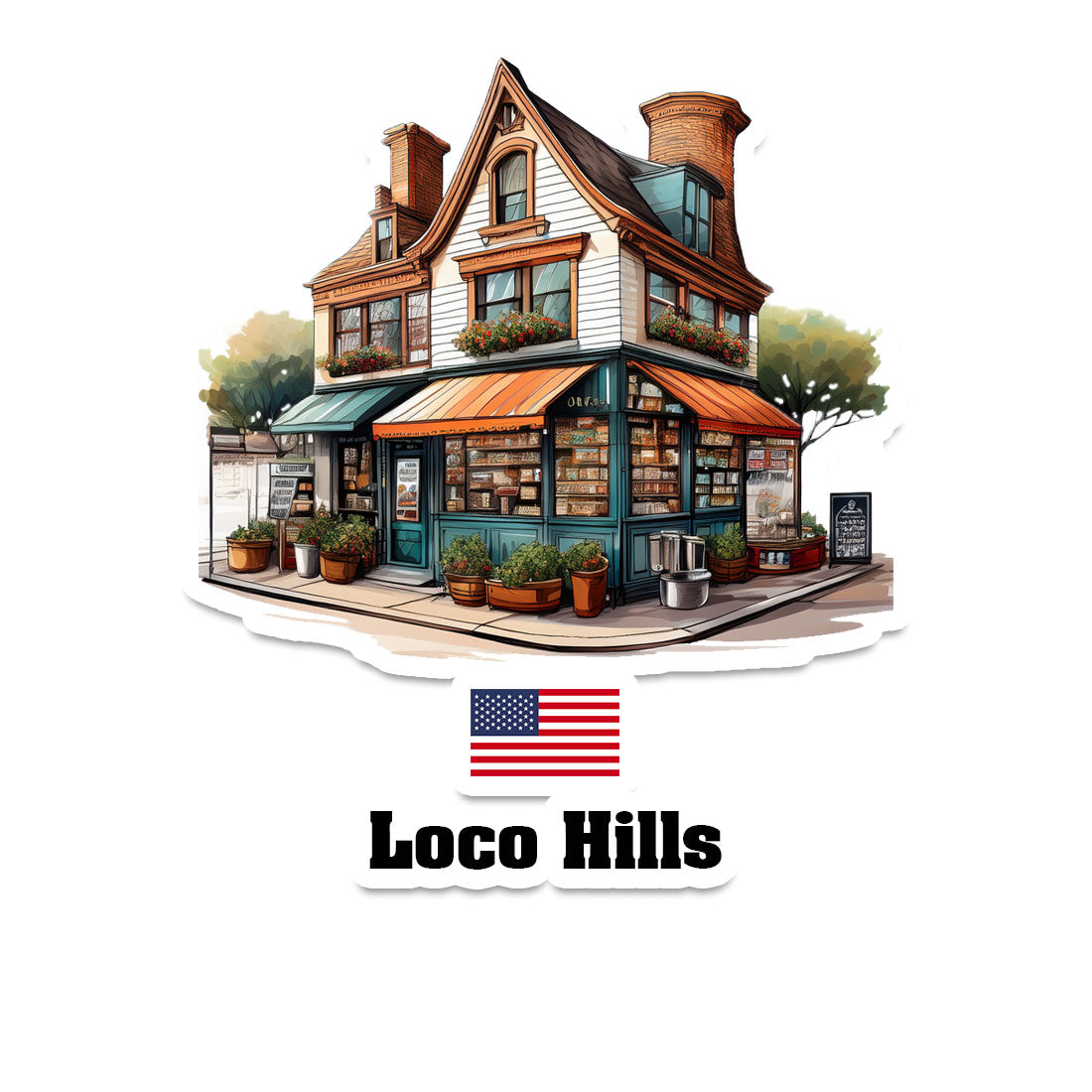 Loco Hills Fridge Magnet