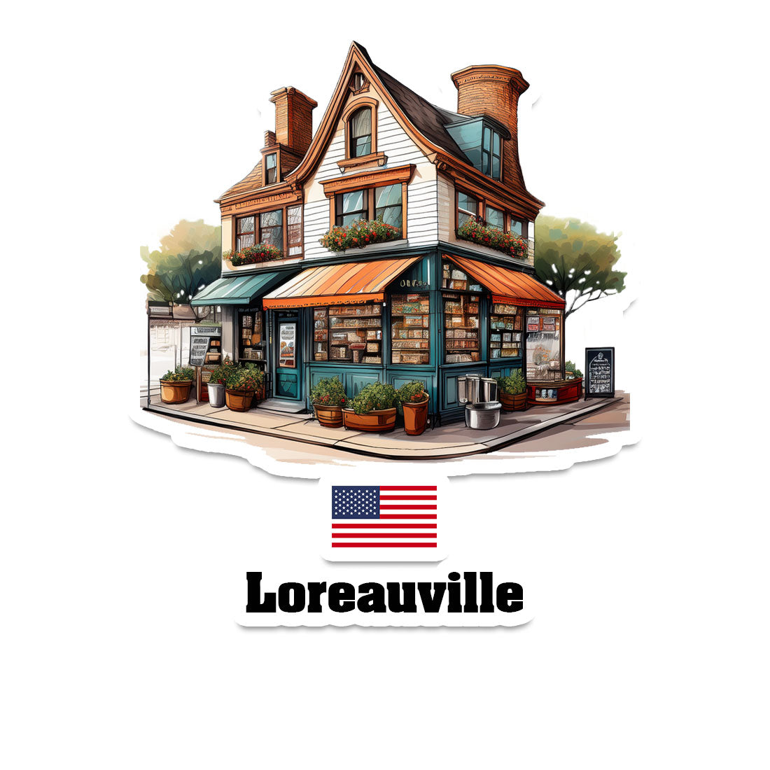 Loreauville Sticker