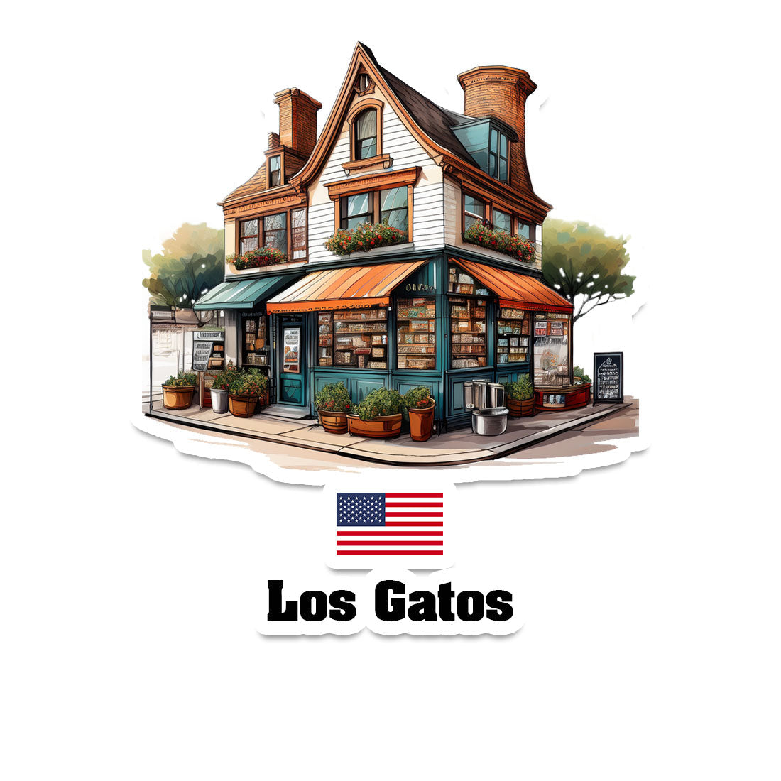 Los Gatos Sticker
