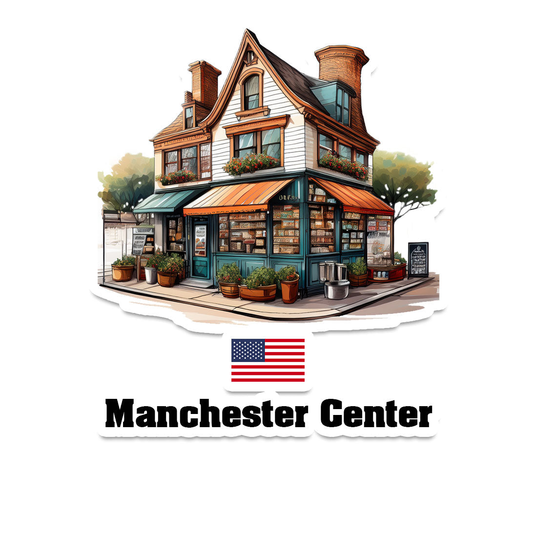 Manchester Center Fridge Magnet