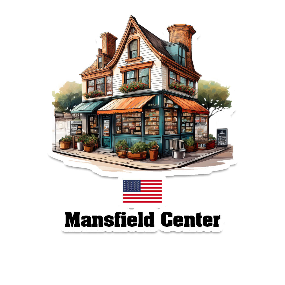 Mansfield Center Sticker