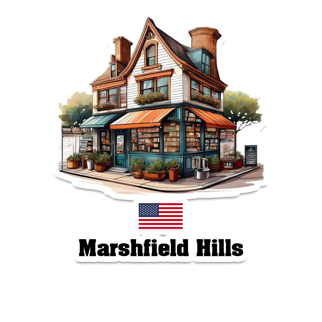 Marshfield Hills Sticker