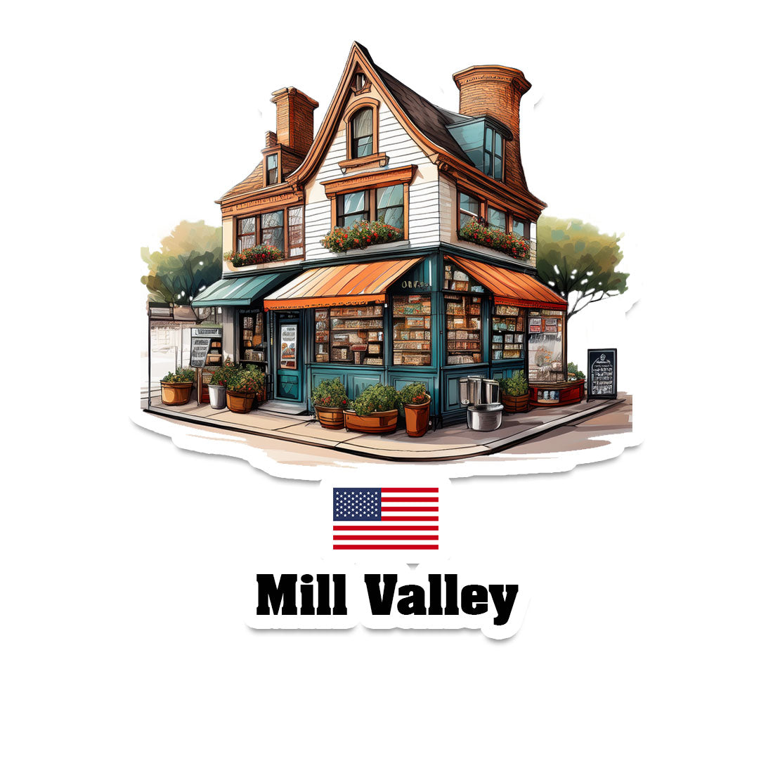 Mill Valley Fridge Magnet