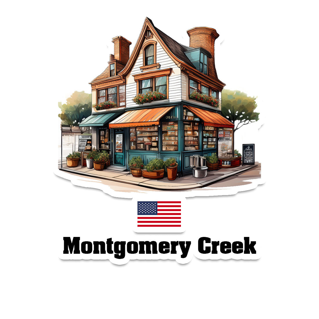 Montgomery Creek Fridge Magnet