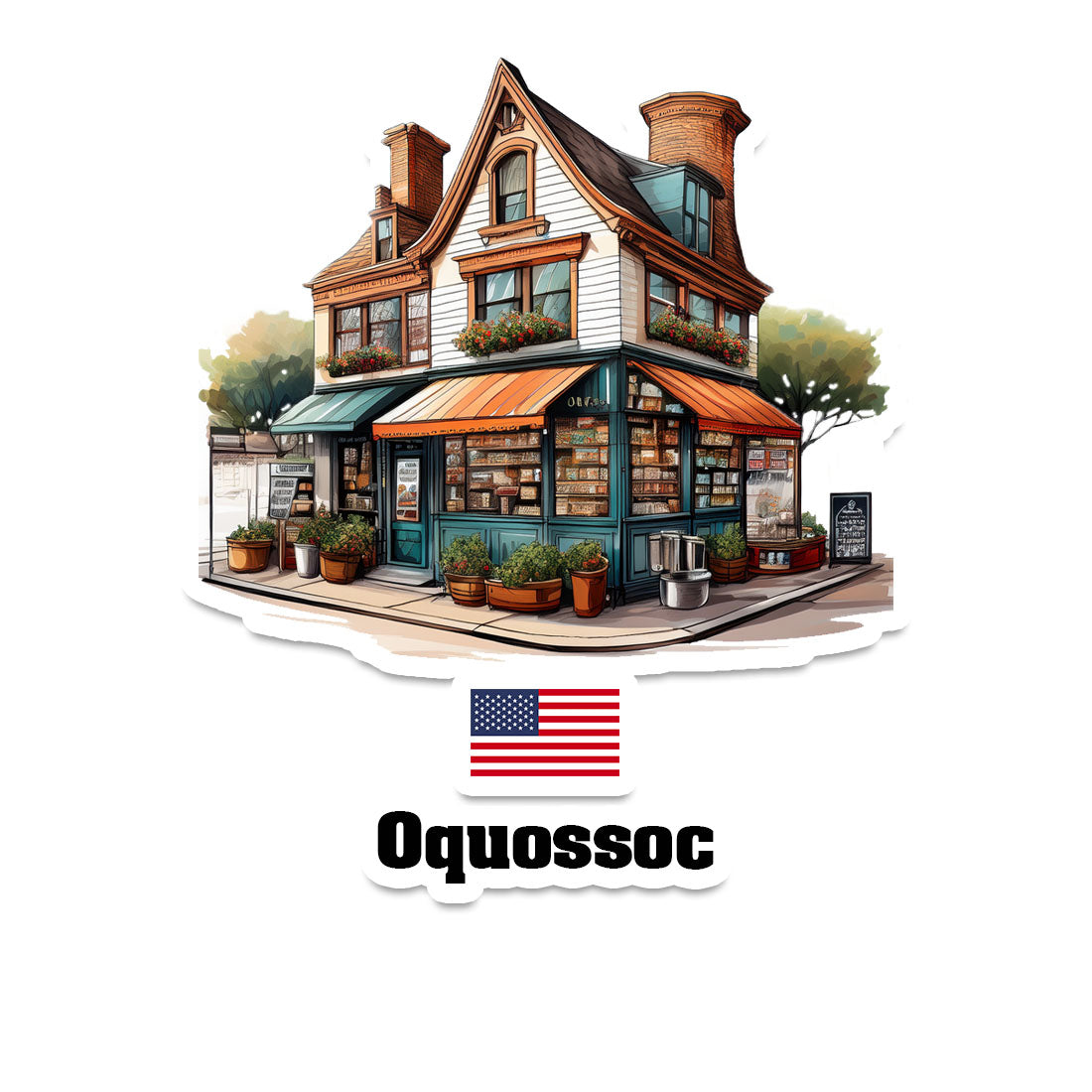 Oquossoc Sticker