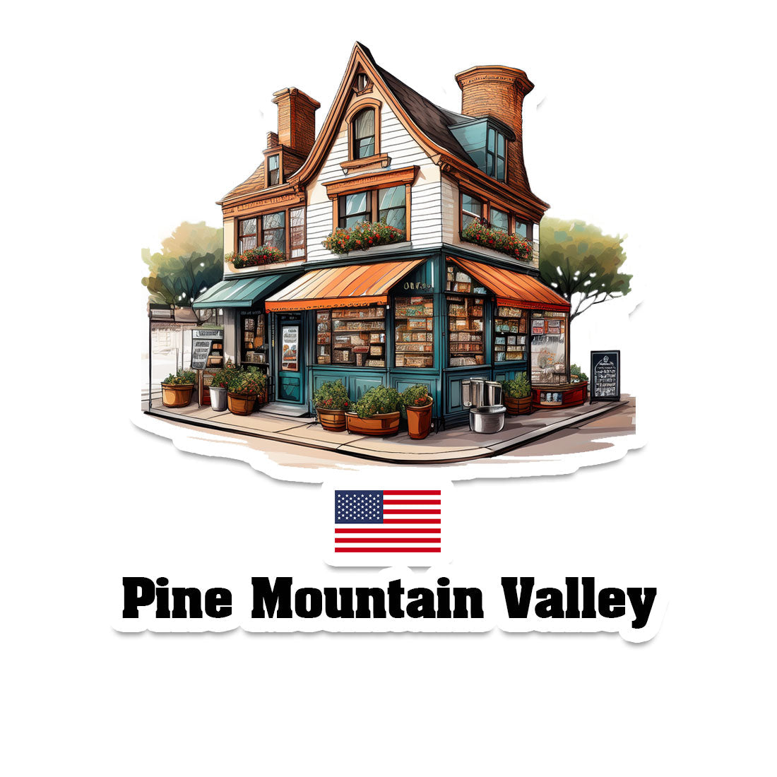 Pine Mountain Valley Fridge Magnet