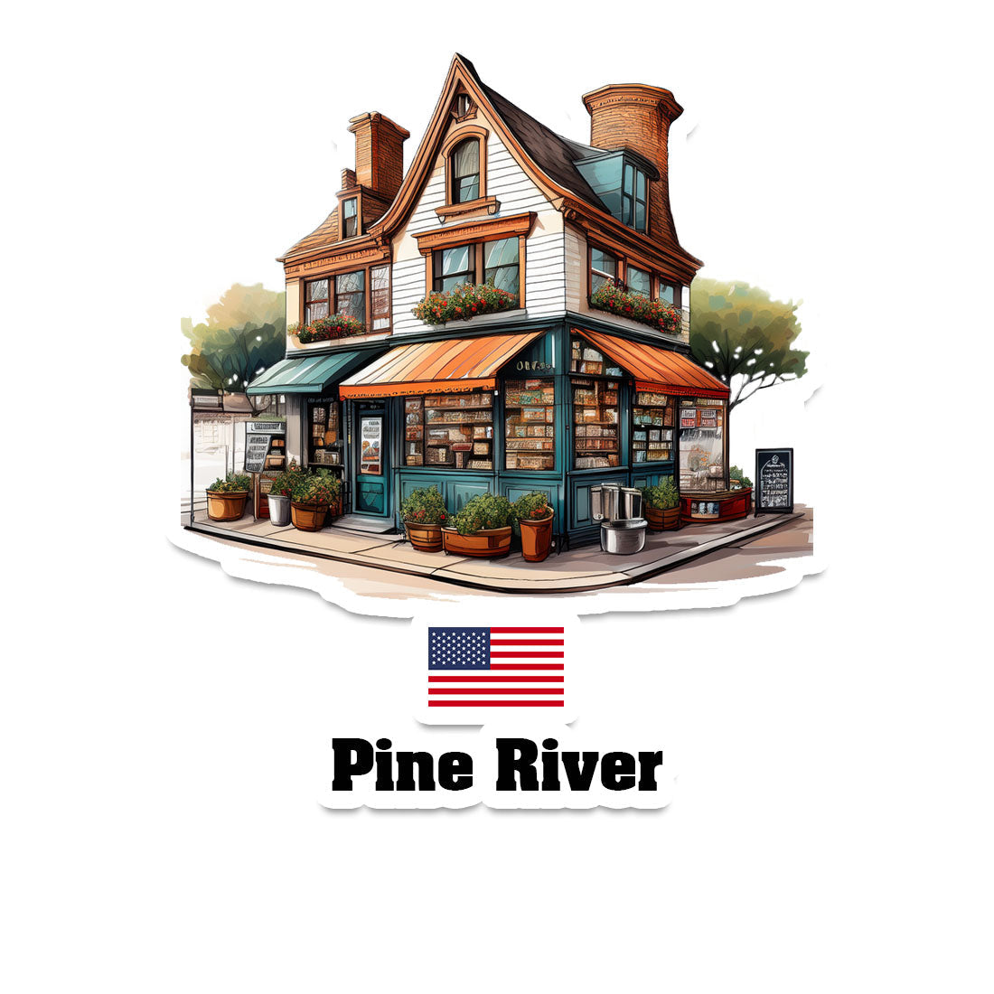 Pine River Sticker