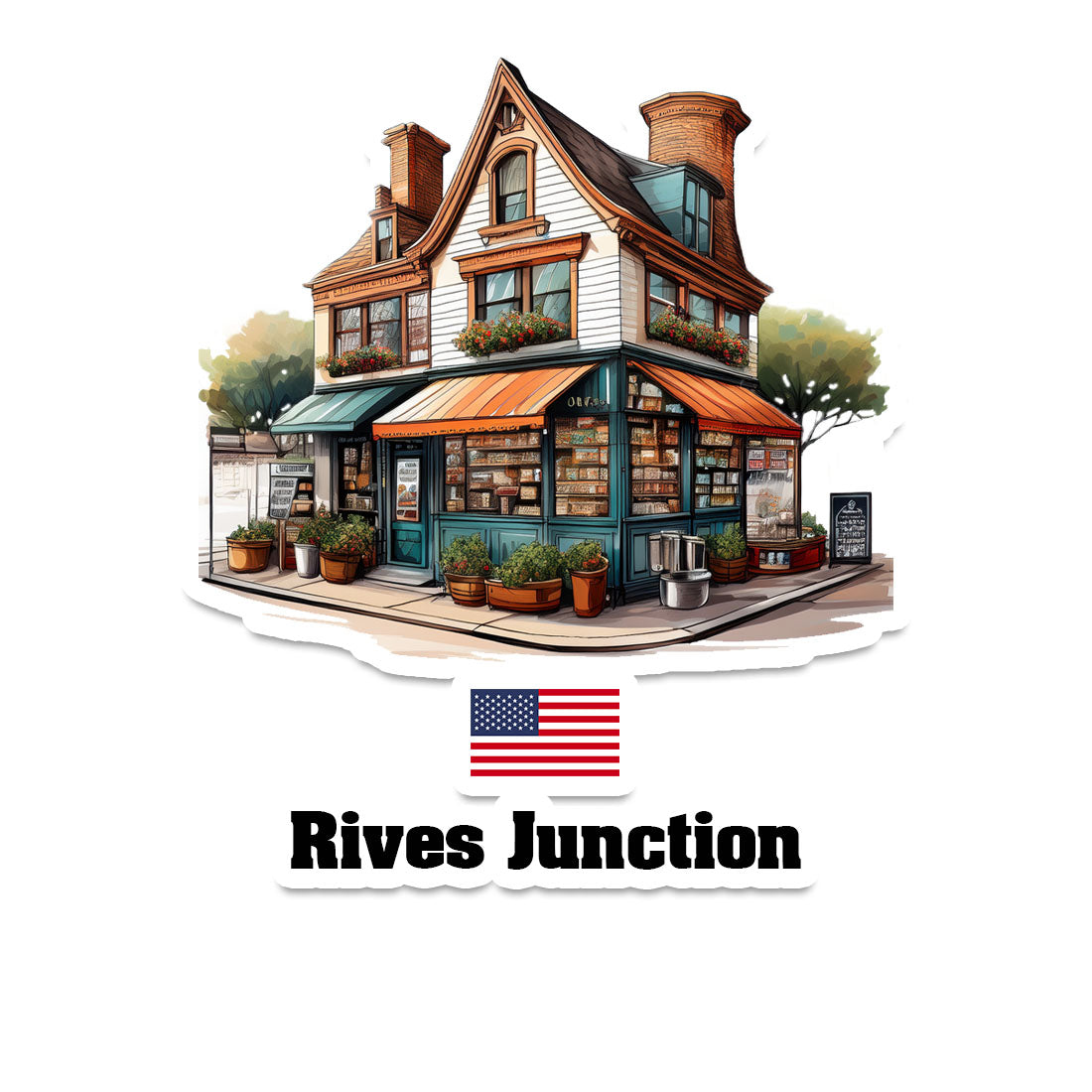 Rives Junction Sticker