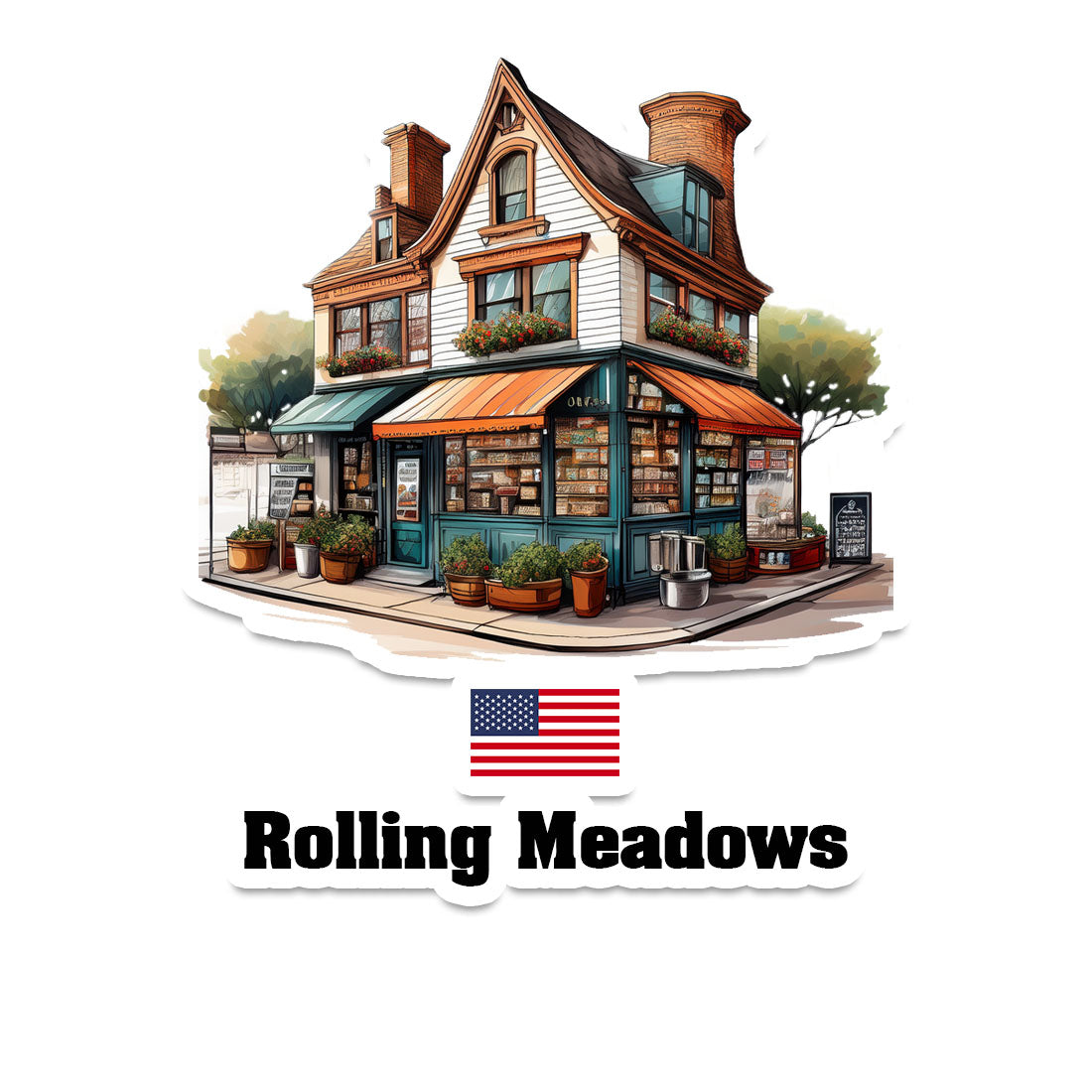 Rolling Meadows Fridge Magnet