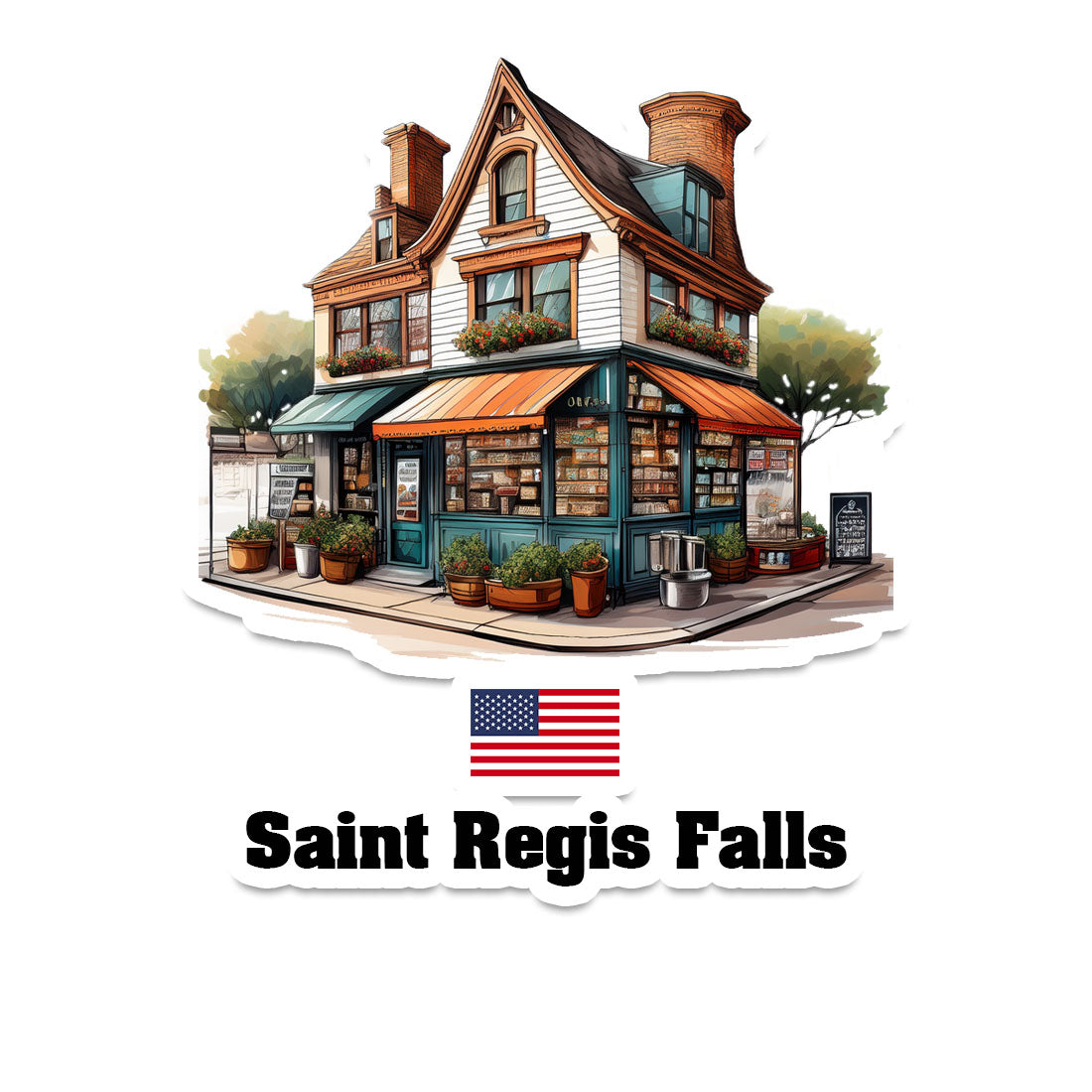 Saint Regis Falls Sticker