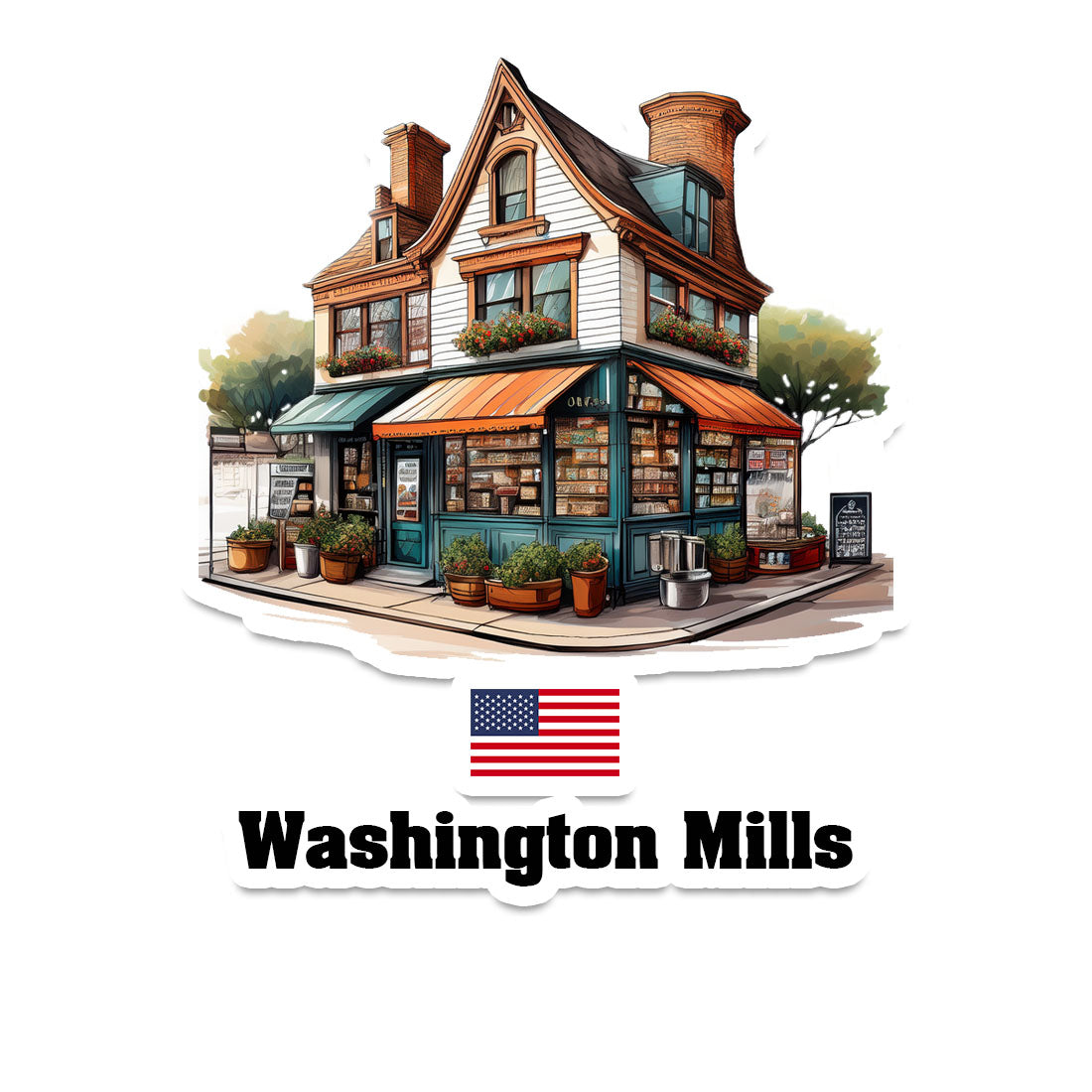 Washington Mills Sticker