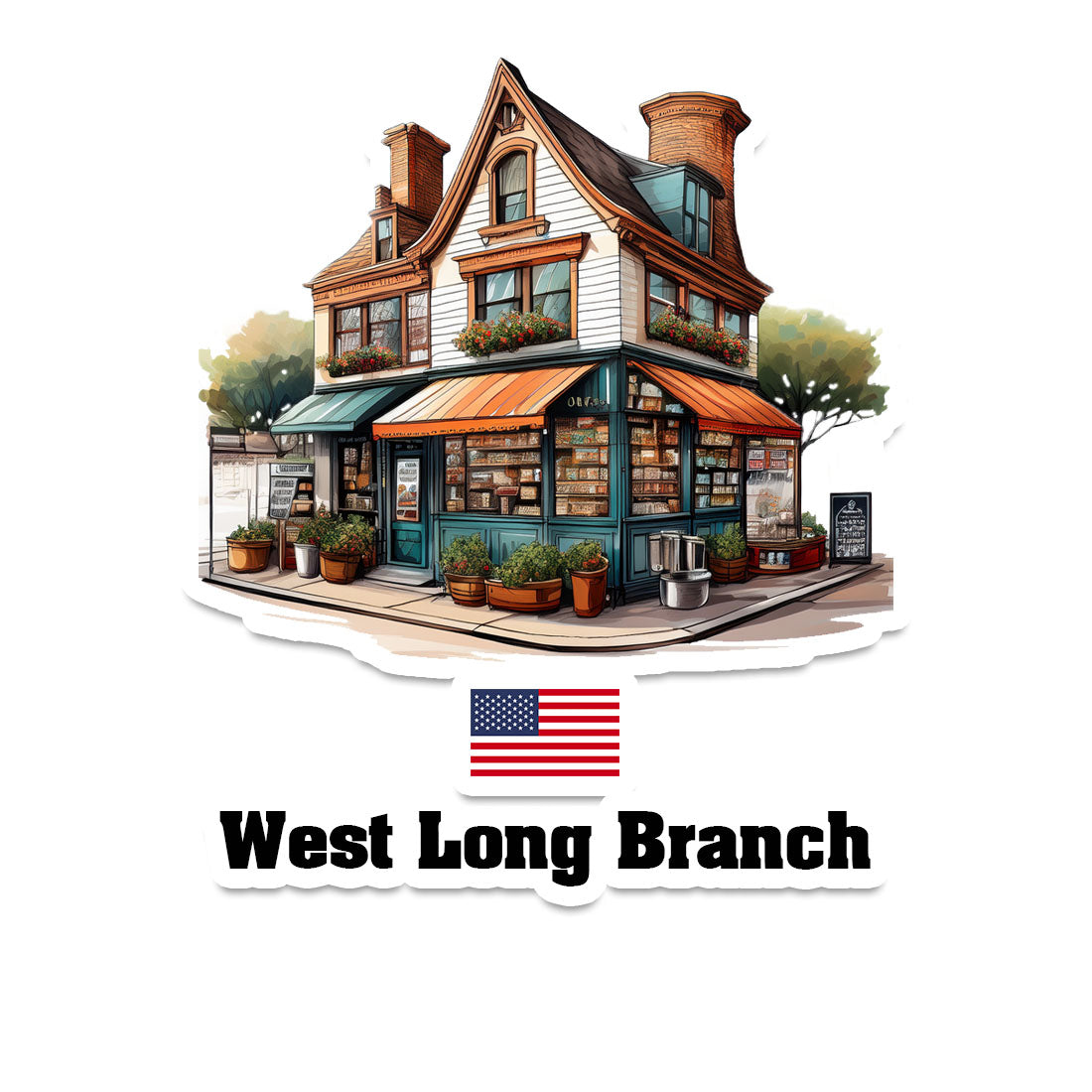 West Long Branch Fridge Magnet