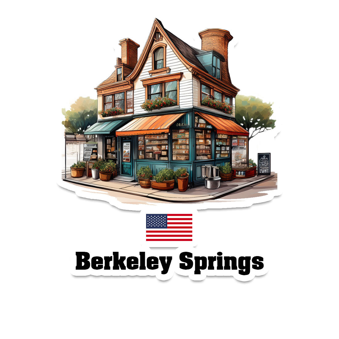 Berkeley Springs Fridge Magnet