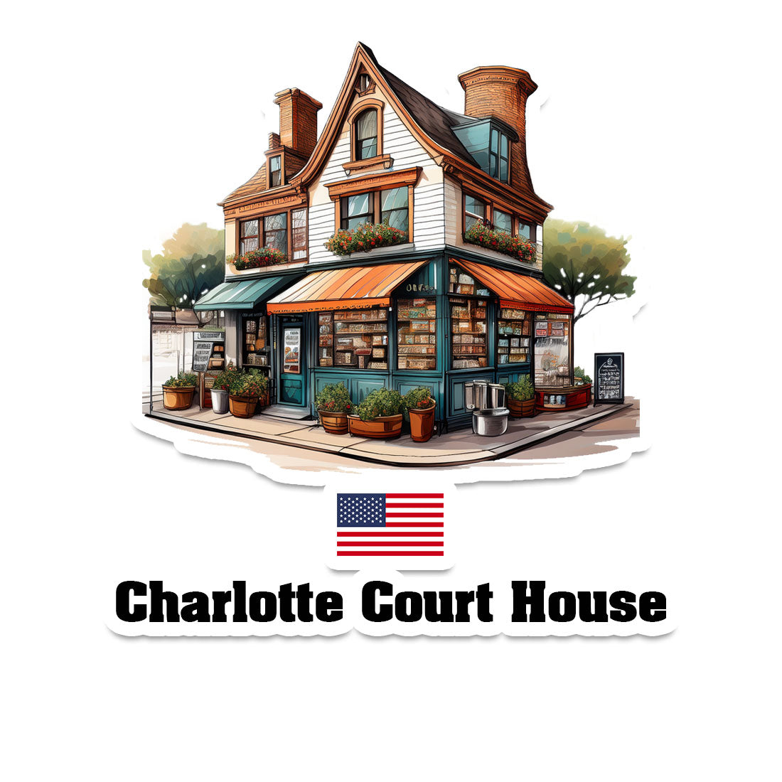 Charlotte Court House Sticker