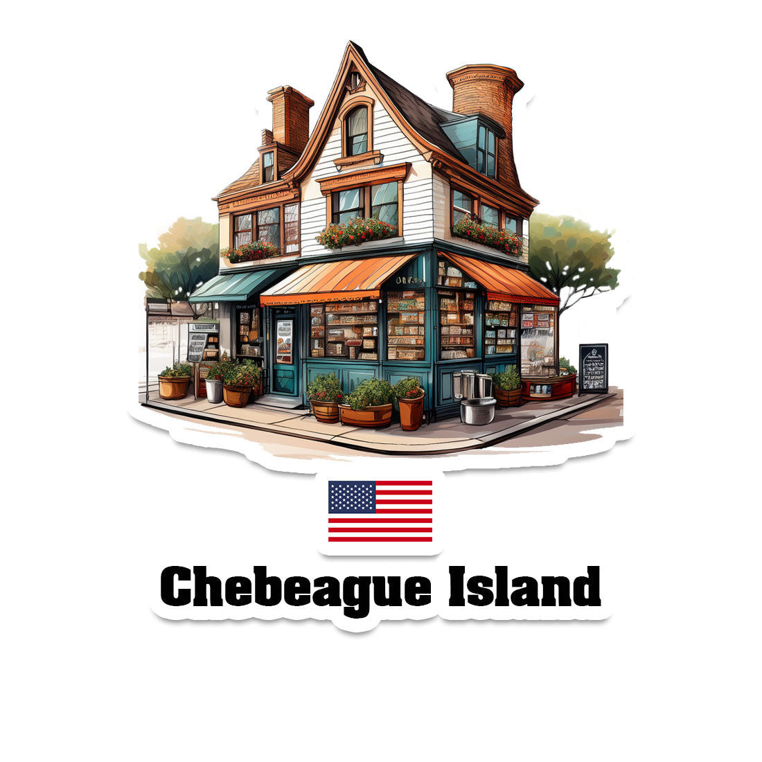 Chebeague Island Fridge Magnet