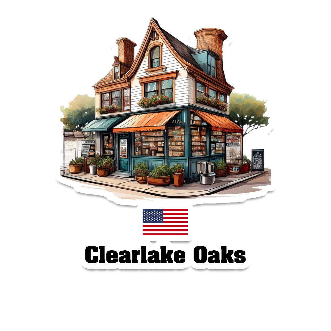 Clearlake Oaks Sticker