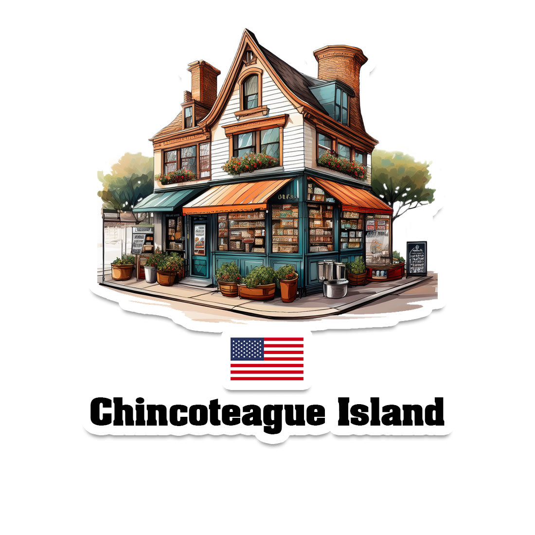 Chincoteague Island Sticker