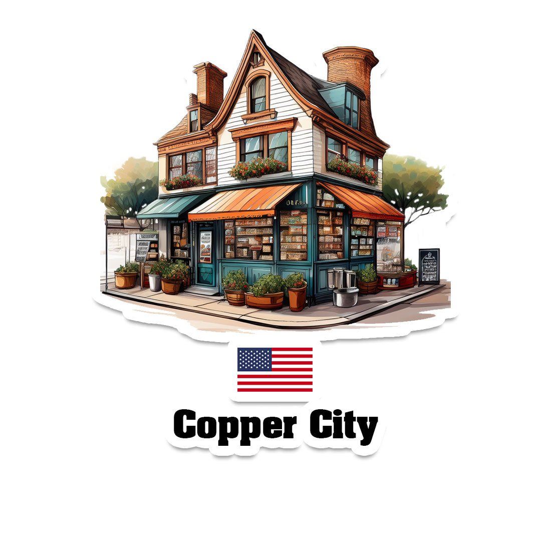 Copper City Sticker