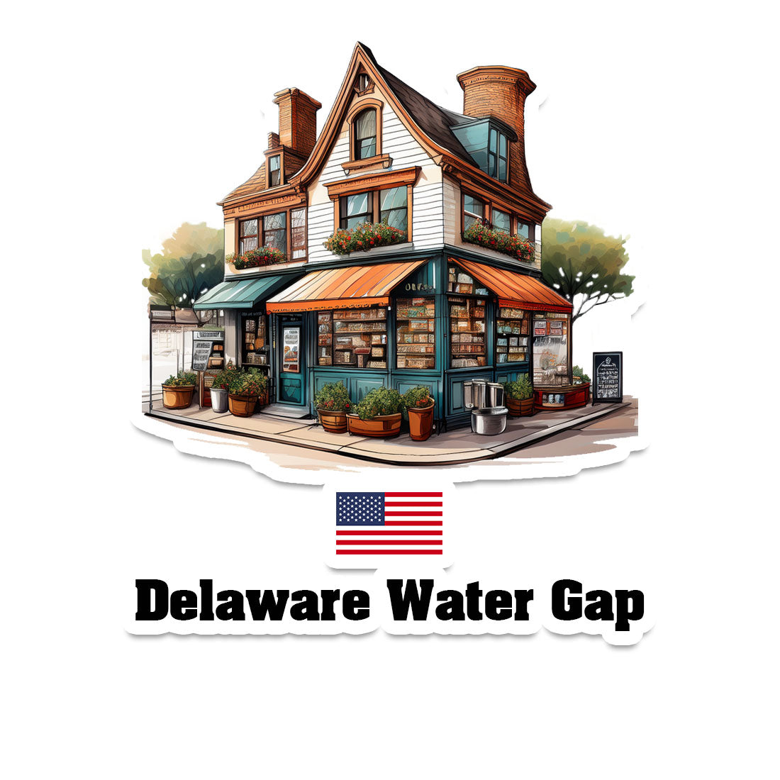 Delaware Water Gap Fridge Magnet