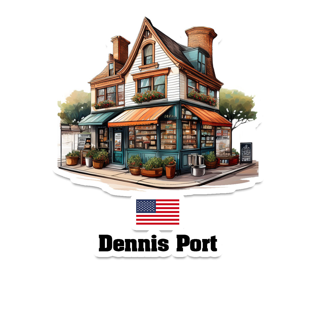 Dennis Port Fridge Magnet