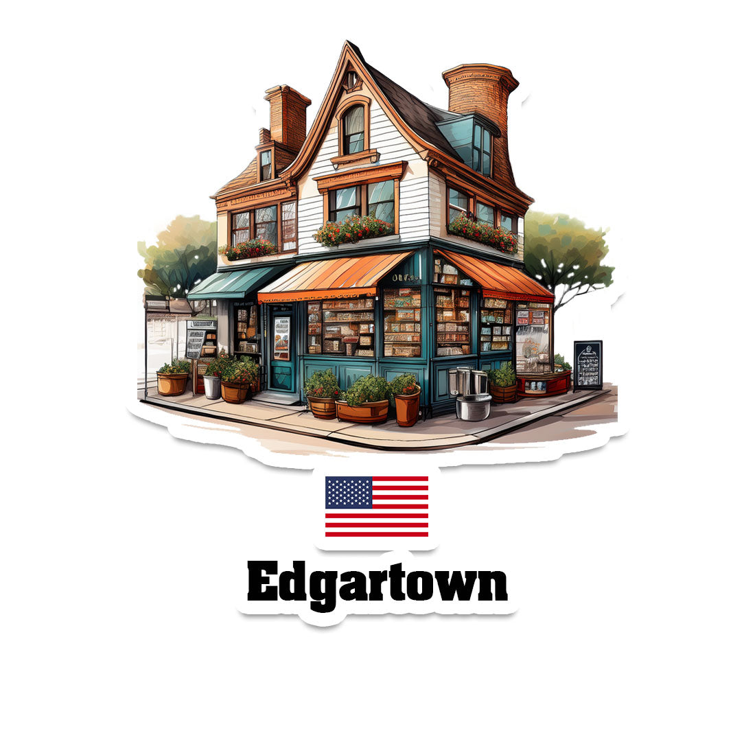 Edgartown Fridge Magnet