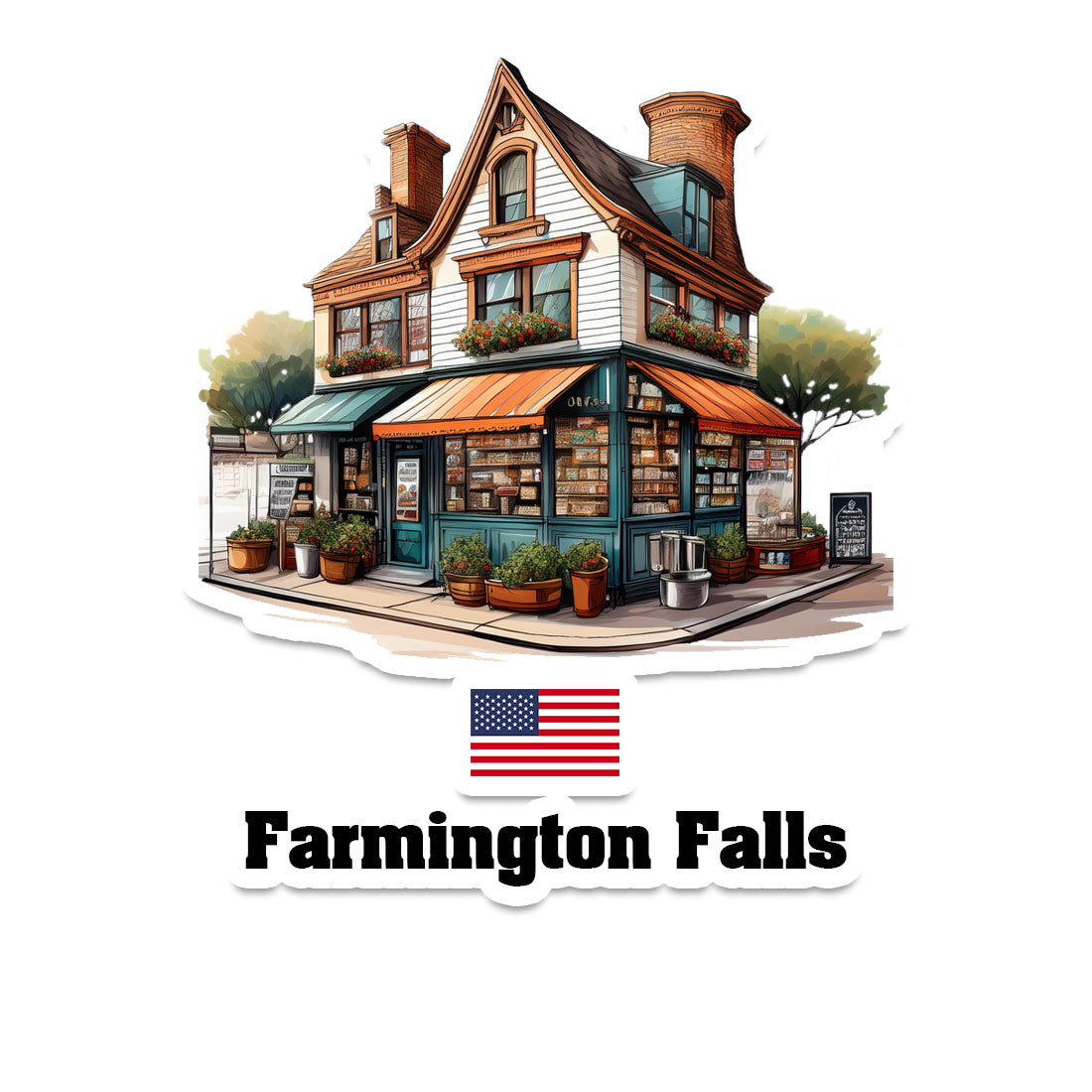 Farmington Falls Fridge Magnet