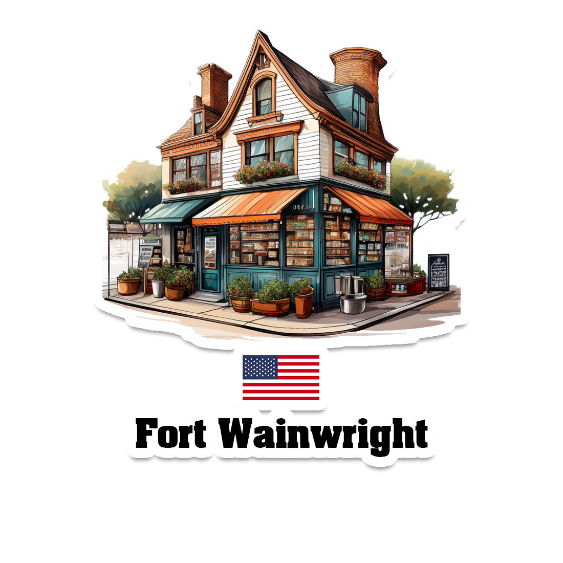 Fort Wainwright Fridge Magnet