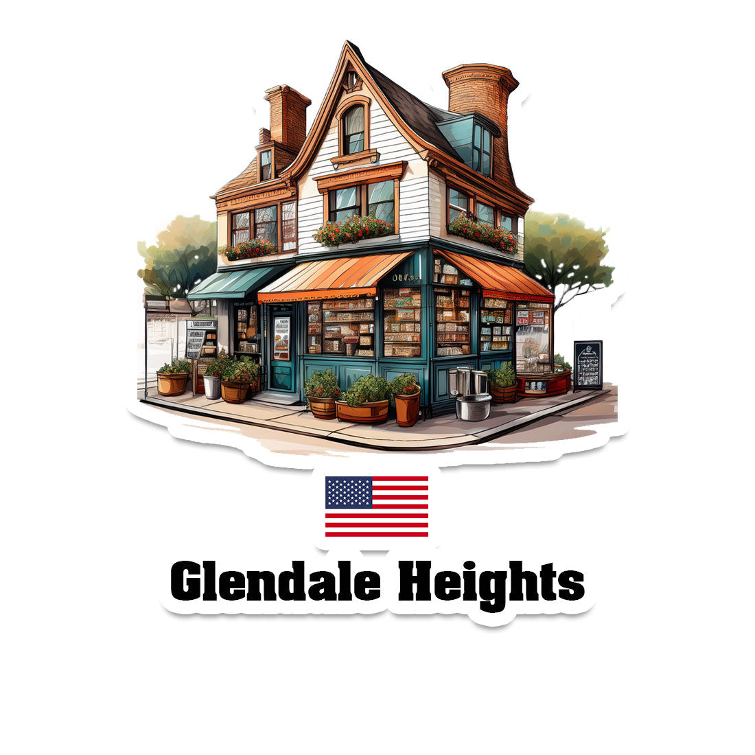 Glendale Heights Fridge Magnet