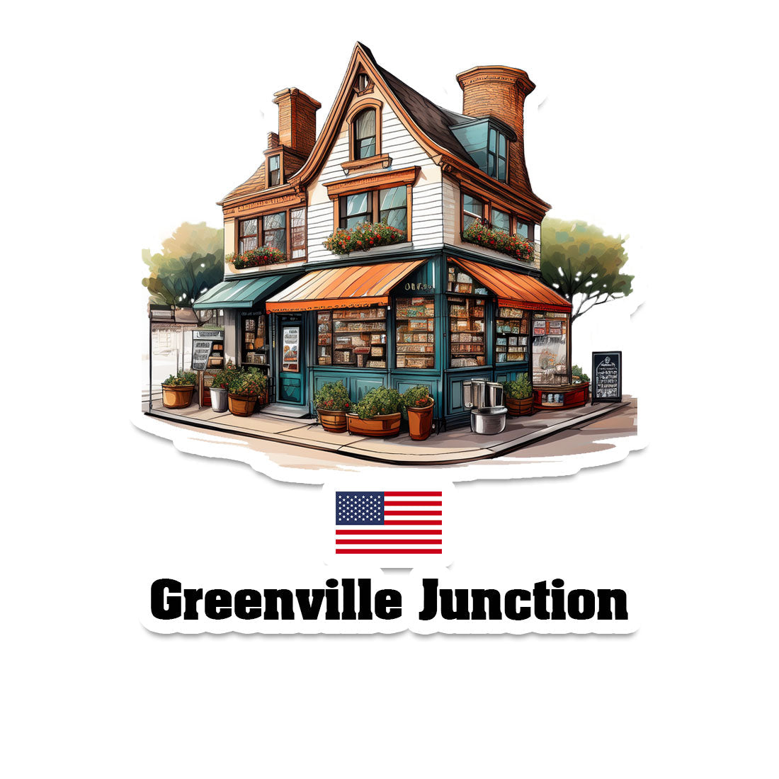 Greenville Junction Fridge Magnet