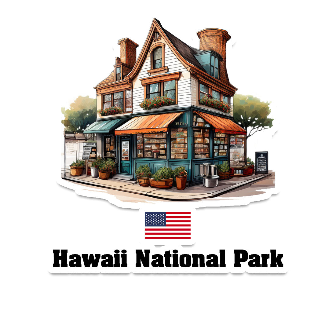 Hawaii National Park Sticker