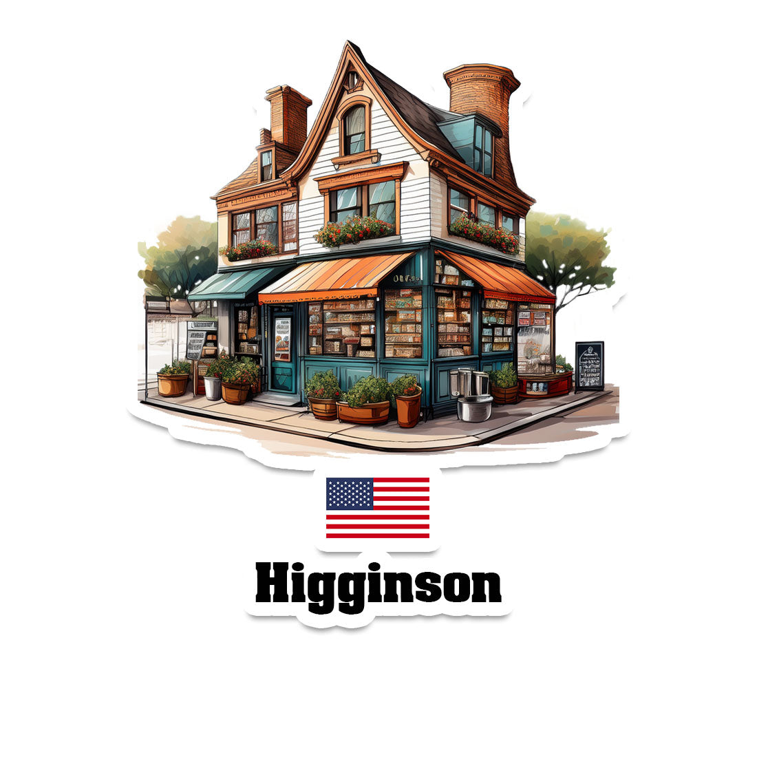 Higginson Sticker