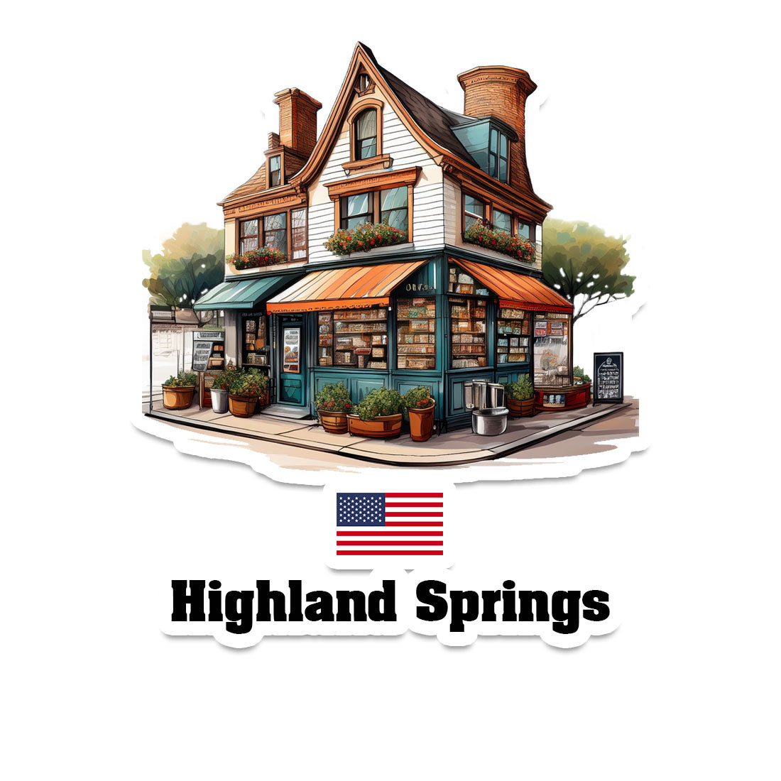 Highland Springs Sticker