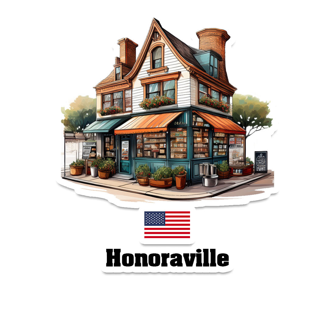 Honoraville Sticker