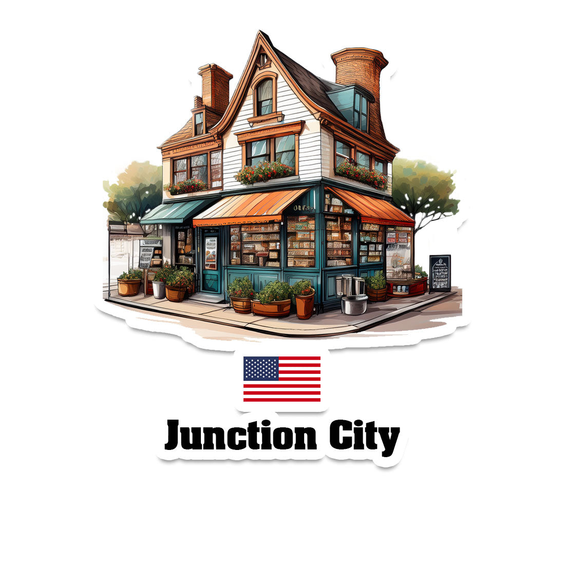Junction City Fridge Magnet