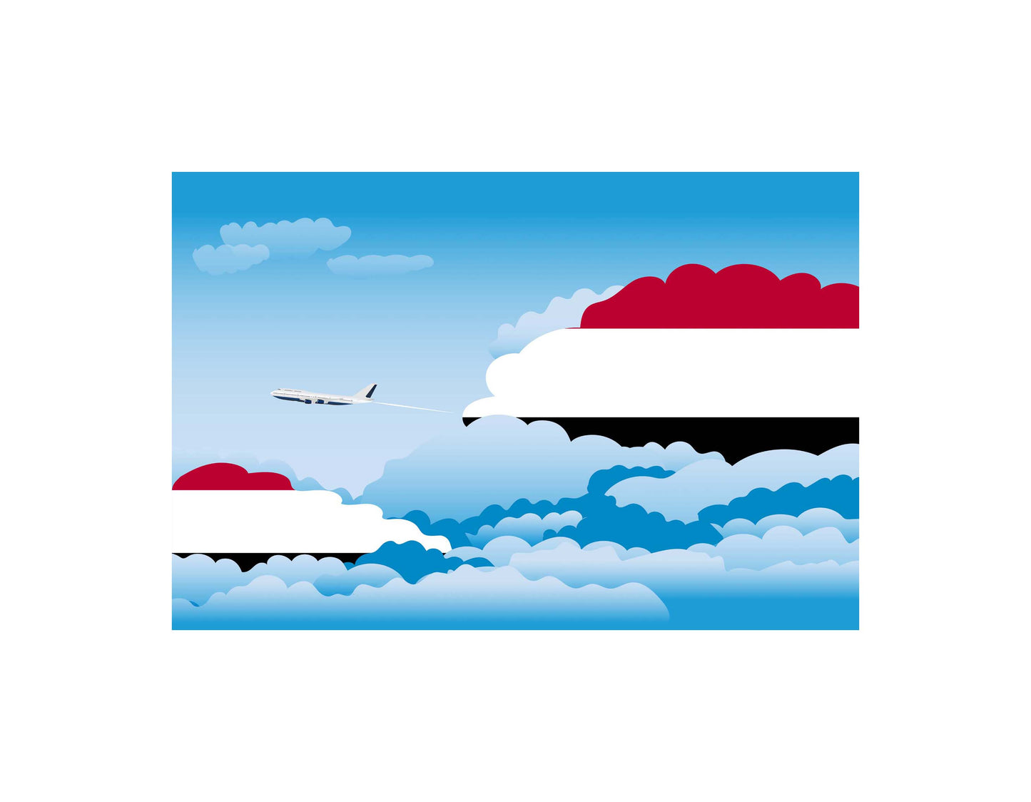 Yemen Day Clouds Blankets & Throws | Soft Premium Blankets | City Posters Plus
