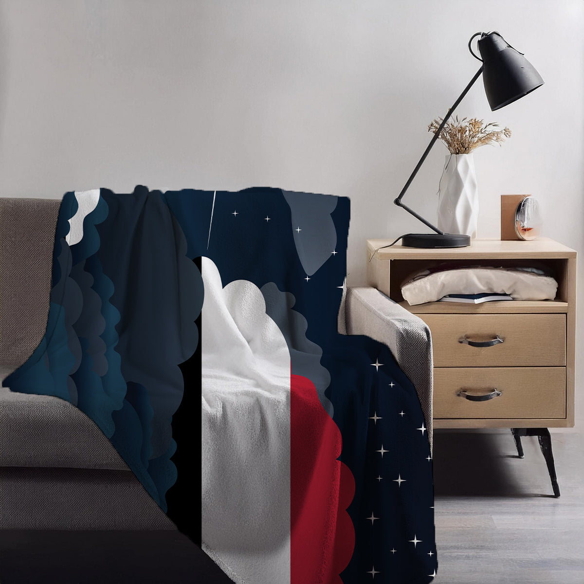 Yemen Night Clouds Blankets & Throws | Premium Soft Blankets | City Posters Plus