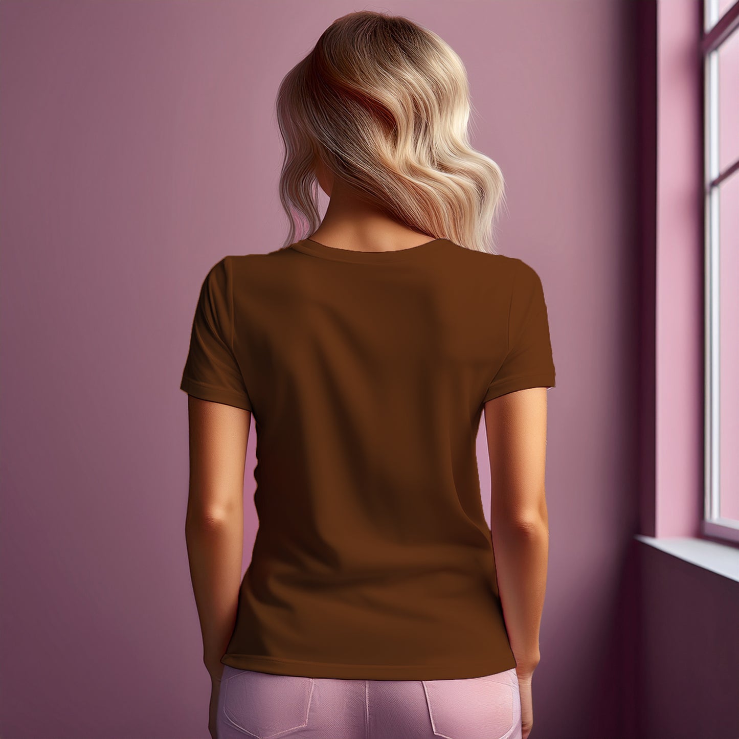 City Posters Plus 75 Number Women T-Shirt (Brown) | Stylish Numeric Graphic Tee