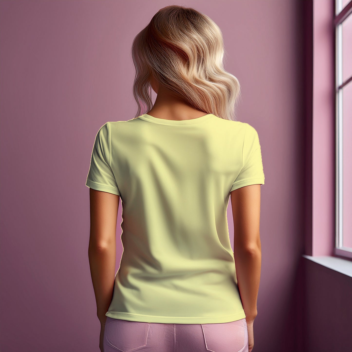 City Posters Plus 45 Number Women T-Shirt (Butter Yellow) | Stylish Numeric Graphic Tee