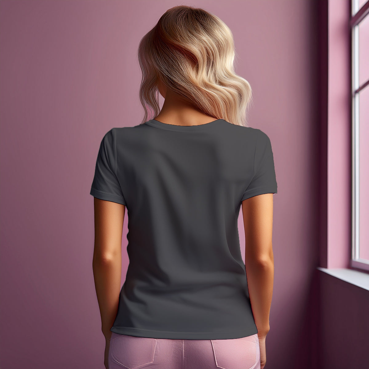Number 23  Women T-Shirt (Charcoal Grey) | Stylish Numeric Graphic Tee