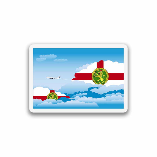 Alderney Day Clouds Fridge Magnet