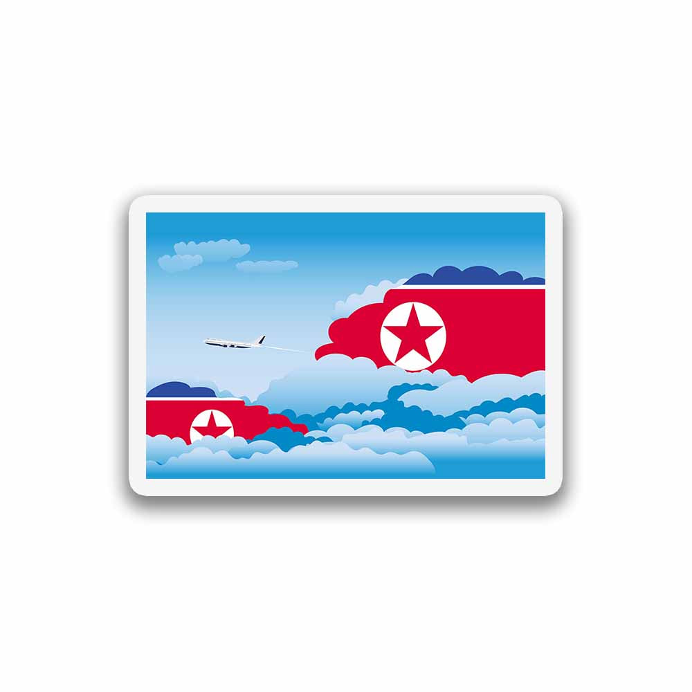 Korea, North Day Clouds Fridge Magnet