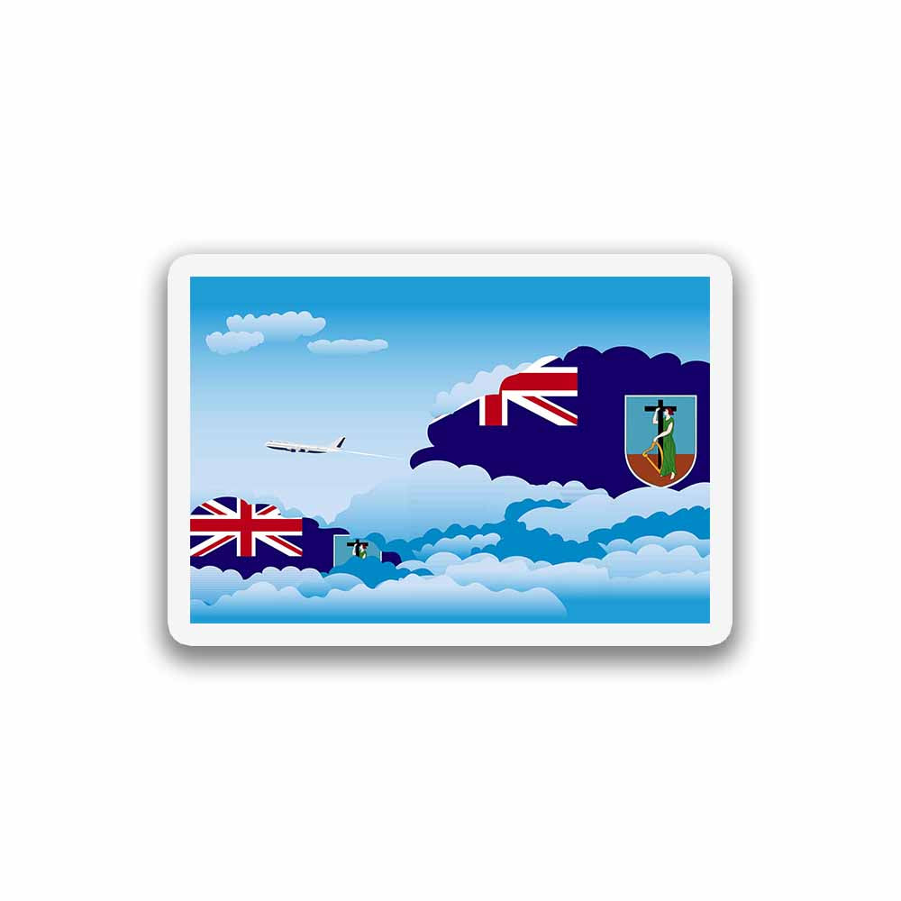 Montserrat Day Clouds Sticker