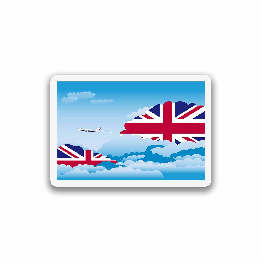 United KIngdom Day Clouds Fridge Magnet