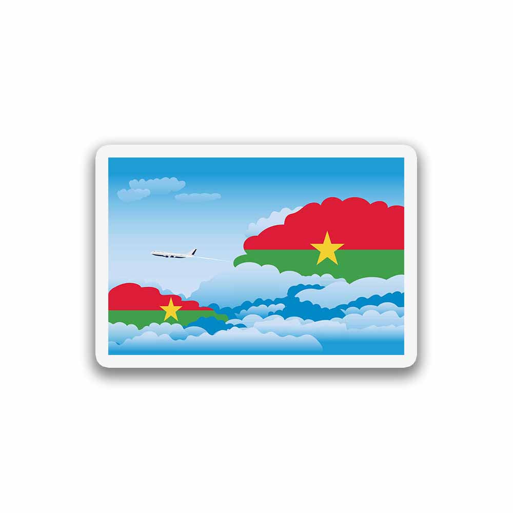 Burkina Faso Day Clouds Fridge Magnet