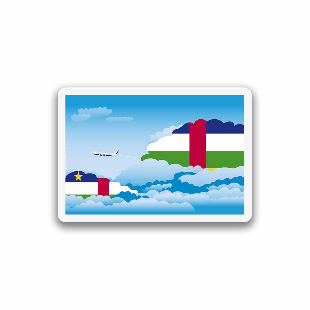 Central African Republic Day Clouds Fridge Magnet